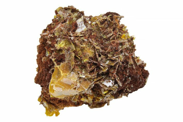 Yellow Wulfenite Crystals - Lucin, Utah #223322